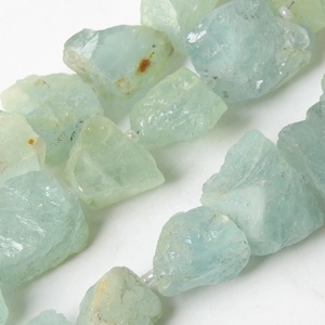 Pépite brute naturelle aigue-marine pierres précieuses bleues brin de perles en vrac pour la fabrication de bijoux et la décoration perles de pierre - Product Image 1