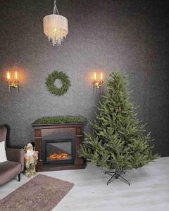 Sapin de Noël artificiel floqué de haute qualité avec lumières LED, fonctionnant sur piles, personnalisable, réutilisable, décoration intérieure pour les fêtes - Product Image 6