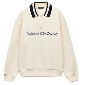 <b>Sweatshirt</b> <b>Women</b> Custom Plain Drop Shoulder <b>V</b> <b>Neck</b> <b>Sweatshirt</b> <b>Women</b> sets High Quality Fleece Cotton Oversized Pullover Crewneck - Product Image 4