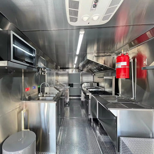 Camion de restauration rapide mobile multifonctionnel entièrement équipé de bonne qualité avec cuisine complète, remorques conduites pour la vente de bonbons et de produits BBQ - Product Image 5