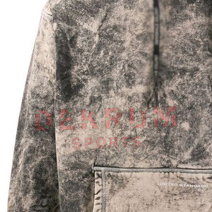 Sweat-shirts à capuche unis pour hommes 2026, effet délavé, en coton/polyester de haute qualité, respirants, faible MOQ, avec fermeture éclair, pour l'hiver - Product Image 3