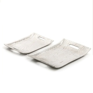 ถาดโลหะสำหรับเสิร์ฟขนมพาสต้าหรือเสิร์ฟอาหารเย็นหรือของหวานถาดโลหะสำหรับตกแต่งโต๊ะรับประทานอาหารทำมือ - Product Image 1