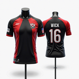 Hombres personalizado sublimado Softball baloncesto fútbol pesca jerseys transpirable alta calidad cuello redondo conjuntos de ropa deportiva - Product Image 4