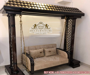 Increíble Columpio de madera pesada antiguo Jhoola de alta calidad personalizado tradicional de madera Jhoola Premium decoración del hogar muebles EE. UU. - Product Image 6