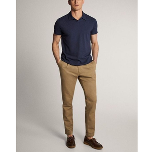 Pantalones chinos ajustados a la moda OEM para hombre, informales, elásticos, de cintura baja, antiarrugas, planos y rectos, para verano en Bangladesh - Product Image 4