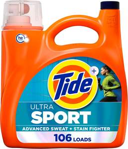 Détergent à lessive liquide Tide Plus Febreze Sport Odor Defense, 149 fl oz, 106 lavages, compatible HE - Product Image 1