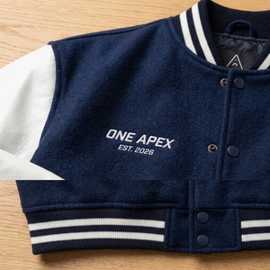 แจ็คเก็ตหนังสีขาวกรมท่าแบบสั่งทำพิเศษ แจ็คเก็ตบอมเบอร์วินเทจสไตล์ Letterman เสื้อผ้าสตรีทแวร์ ผู้ผลิต OEM ODM แบรนด์ส่วนตัว สหรัฐอเมริกา - Product Image 4