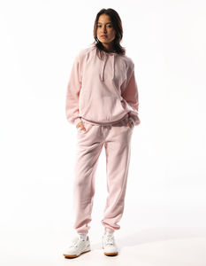 Sudadera con Capucha para Mujer, Color Rosa Lila Pálido, Hombros Caídos, Antiarrugas y Transpirable, con Cierre, Logotipo Personalizado al por Mayor - Product Image 3