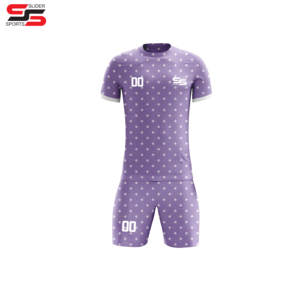 Camiseta de fútbol de manga corta personalizada por sublimación, conjunto de kits de fútbol, camiseta de fútbol Retro, uniforme de fútbol de rayas de media manga - Product Image 4