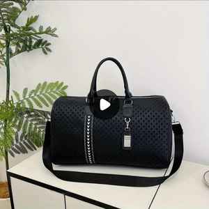 Custom PU Leather Travel Weekender <b>Overnight</b> Duffel <b>Bag</b> Gym Sports Tote Duffle <b>Bag</b> for <b>Men</b> - Product Image 4