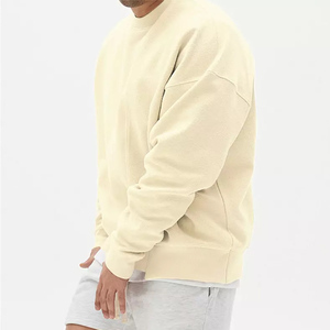 เสื้อสเวตเตอร์คอกลมของผู้ชายเสื้อมีฮู้ดสีพื้นมีกระเป๋าเสื้อกันหนาวมีฮู้ดแฟชั่นใหม่ - Product Image 3