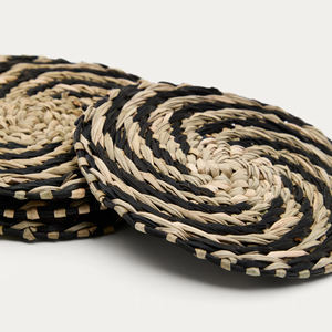 Posavasos de Pasto Marino Tejido a Mano, Mantel Individual Redondo Natural para Tazas y Vasos, Fabricante Mayorista - Product Image 3