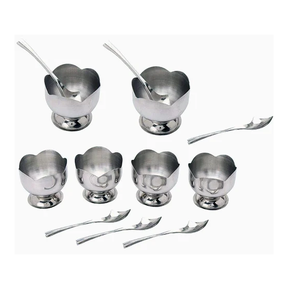 ถ้วยไอศกรีมสแตนเลส ดีไซน์ใหม่ล่าสุด อุปกรณ์ทำไอศกรีม ถ้วยไอศกรีมสแตนเลสคุณภาพสูง - Product Image 3