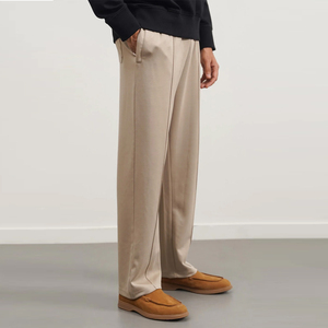 Men's Casual Mid Waist Canvas Trousers Heavyweight 100% Cotton <b>Elastic</b> Waist Closure OEM Service Available - Product Image 5