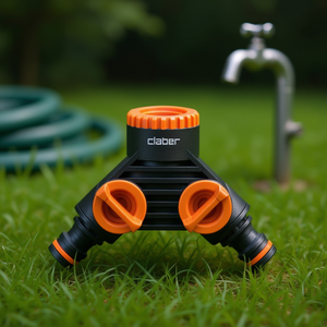 Claber GARDENLIFE 8599 <b>Quick</b>-Fit 2-Way Irrigation Tap <b>Connector</b> Garden Water Connectors - Product Image 3
