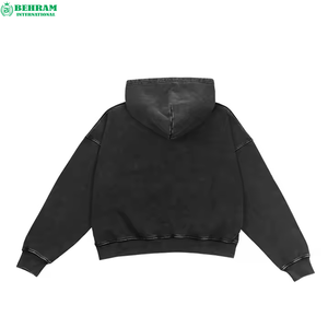 Service OEM Personnalisé – Nouveauté : Sweats à Capuche Unisexe Zippés, Séchage Rapide, Respirants, Effet Délavé, Épaules Tombantes, 100% Coton Molletonné/French Terry - Product Image 1