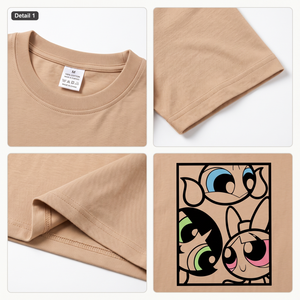 Camiseta Oversize con Estampado Gráfico para Mujer - Hombros Caídos, Estilo Urbano, Diseño de Dibujos Animados, Ajuste Holgado, Largo Casual, 100% Algodón, con Logo - Product Image 4