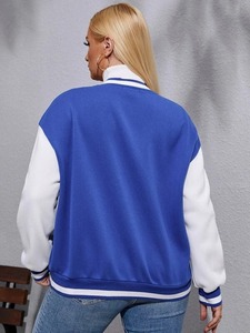 2024 Lightweight Letterman <b>Varsity</b> <b>Jacket</b> for Ladies High Quality 100% Wool Windproof Casual Wear Breathable Feature <b>Plain</b> Dyed - Product Image 2