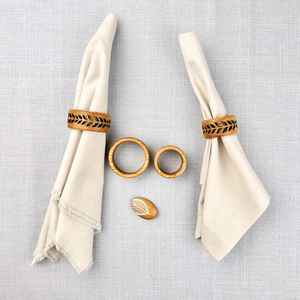 Modern Eco-Friendly Napkin <b>Rings</b> <b>Resin</b> & Metal Table Decor by MS Handicraft - Product Image 4