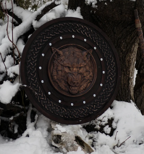 Cadeau de fête des pères pour lui pour la décoration intérieure/décoration murale Bouclier Articles cadeaux pour les amoureux de la guerre - Product Image 2