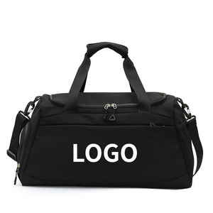 Bolsa de viaje y gimnasio de tela impermeable de gran capacidad personalizada, diseño plegable de lujo para uso de equipaje - Product Image 1