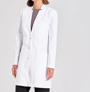Blouse de laboratoire unisexe neuve, à manches longues, respirante, de qualité supérieure, de couleur noire, uniformes d'hôpital, blouses de laboratoire - Product Image 4