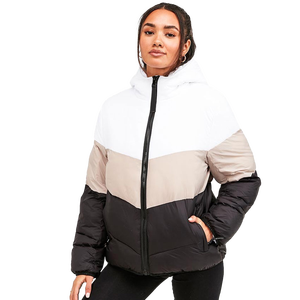 Veste matelassée d'hiver pour femmes en gros, personnalisée, avec col amovible, doublure en coton respirant, veste matelassée - Product Image 6