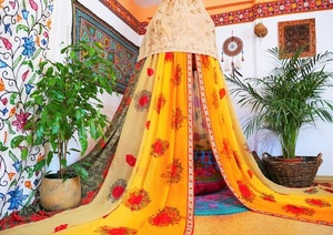 Hut <b>Canopy</b> Tent <b>for</b> Party Camping Picnic <b>Bed</b> <b>Canopy</b> Shabby Chic Wedding Hippie Wild Floral Patchwork Bohemian Backdrop Tent - Product Image 5