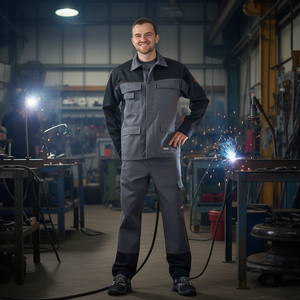 Weld <b>Shield</b> Grey/Black <b>Protective</b> Jacket Size 52 for Welding & Soldering Supplies - Product Image 3