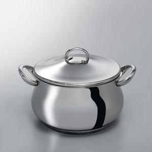 Casserole au design moderne avec finition brillante Casserole isolée Serveur d'aliments chauds Marmite en acier inoxydable - Product Image 1