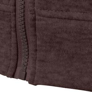 2024 nouveauté meilleure qualité hommes respirant 100% coton polaire sans manches fermeture éclair à capuche tenue décontracté pour l'hiver couleur unie - Product Image 3