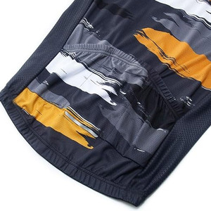 Conjunto de pantalones cortos con pechera para ciclismo para hombre 2024, mallas de secado rápido de manga corta con diseño de logotipo personalizado de talla grande - Product Image 5