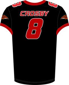 100% Polyester Football américain Jersey pantalon uniforme ensemble été à manches courtes maille tissu respirant grande taille unisexe imprimé - Product Image 3