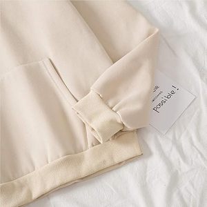 Ensemble de sweat-shirts à capuche en molleton à cordon de serrage imprimé personnalisé en gros pour femmes, sweat-shirts à capuche surdimensionnés et sweats pour femmes - Product Image 6