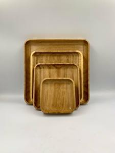 Plateau en bois en vrac personnalisable en bois naturel durable et écologique de haute qualité directement du Vietnam pour les plats et les assiettes - Product Image 4