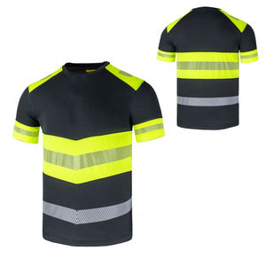 Vente en gros de t-shirts de sécurité pour hommes t-shirts réfléchissants haute visibilité à manches longues pour travaux de construction de classe haute visibilité pour hommes - Product Image 6