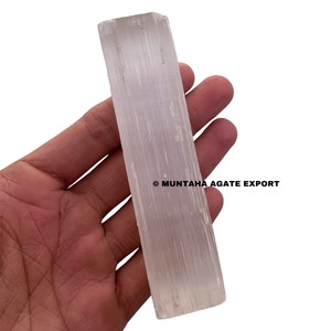 Wholesale Premium Quality White Raw Selenite Crystal <b>Wands</b> (100-125g) for Reiki Healing and Crystal Crafts by Muntaha Agate - Product Image 2