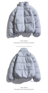 Chaqueta acolchada de burbujas impermeable de invierno con cuello levantado para hombre, chaqueta acolchada personalizada para exteriores para hombre - Product Image 5