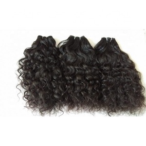 Extensions de cheveux humains vierges indiens, ondulations profondes, double trame, pointes pleines, couleur noir naturel - Product Image 1
