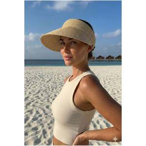 Camel Mesh Visor <b>Hat</b> with Elastic Back HSR2089 - 2089 - Brown - Product Image 2