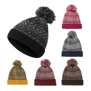 Gorros de Invierno Lisos al por Mayor, Gorros de Punto Personalizados con Patrón de Tejido Gratuito, Gorros de Invierno con Bordado Personalizado - Product Image 2