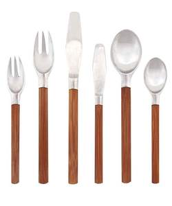 Juego de Cubiertos de diseño atractivo, cuchara, cuchillo, tenedor, juego de cubiertos, mango de madera de alta calidad, juego de cubiertos de acero inoxidable al mejor precio - Product Image 6