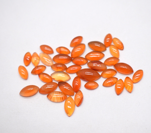 Cabujones de marquesa de cornalina natural de 8x4mm a 12x6mm, piedra preciosa suelta de cristal de sombra de luz de cornalina calibrada para joyería - Product Image 5