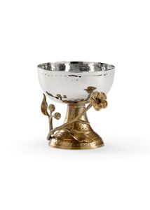 Decorative Antique Brass <b>Metal</b> <b>Bowl</b> With Stand For Royal Interiors And Luxurious Dining Table Arrangement - Product Image 6