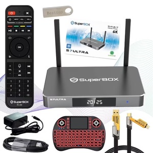 In Stock Super <b>Box</b> S7 Ultra 2026 Fully Loaded, 4G RAM+128G ROM+64G Storage Super <b>Box</b> S7ultra for Smart TV with Voice Remote - Product Image 1