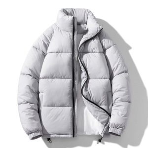 Chaqueta Acolchada Casual Unisex de Alta Calidad del Fabricante OEM, Mangas Largas, Cuello Alto, Ropa de Calle de Invierno, Teñido Liso en la Parte Delantera - Product Image 4