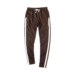 OEM ligero 2025 pantalones de chándal para hombre logotipo personalizado impreso Casual pantalones de chándal apilados medio recto algodón lona 100% algodón - Product Image 3