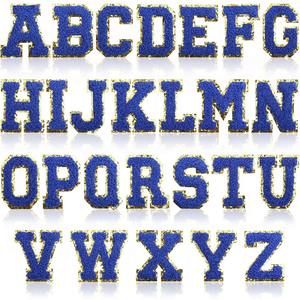 2024 unisexe personnalisable haute qualité tissu patchs mode brodé coudre Logo modèles Alphabet lettres coeur fleur ODM - Product Image 5