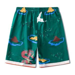 Nouveaux ensembles courts d'été hawaïens de plage pour hommes, décontractés, 2 pièces, ensembles de tenues de vacances décontractées, vente en gros - Product Image 2