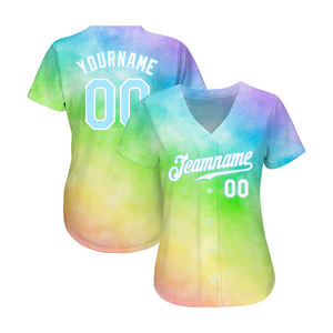 Uniformes de baseball unisexes pour adultes, design personnalisé, impression numérique, respirant, séchage rapide, jersey de baseball en polyester cousu, nom de l'équipe - Product Image 2